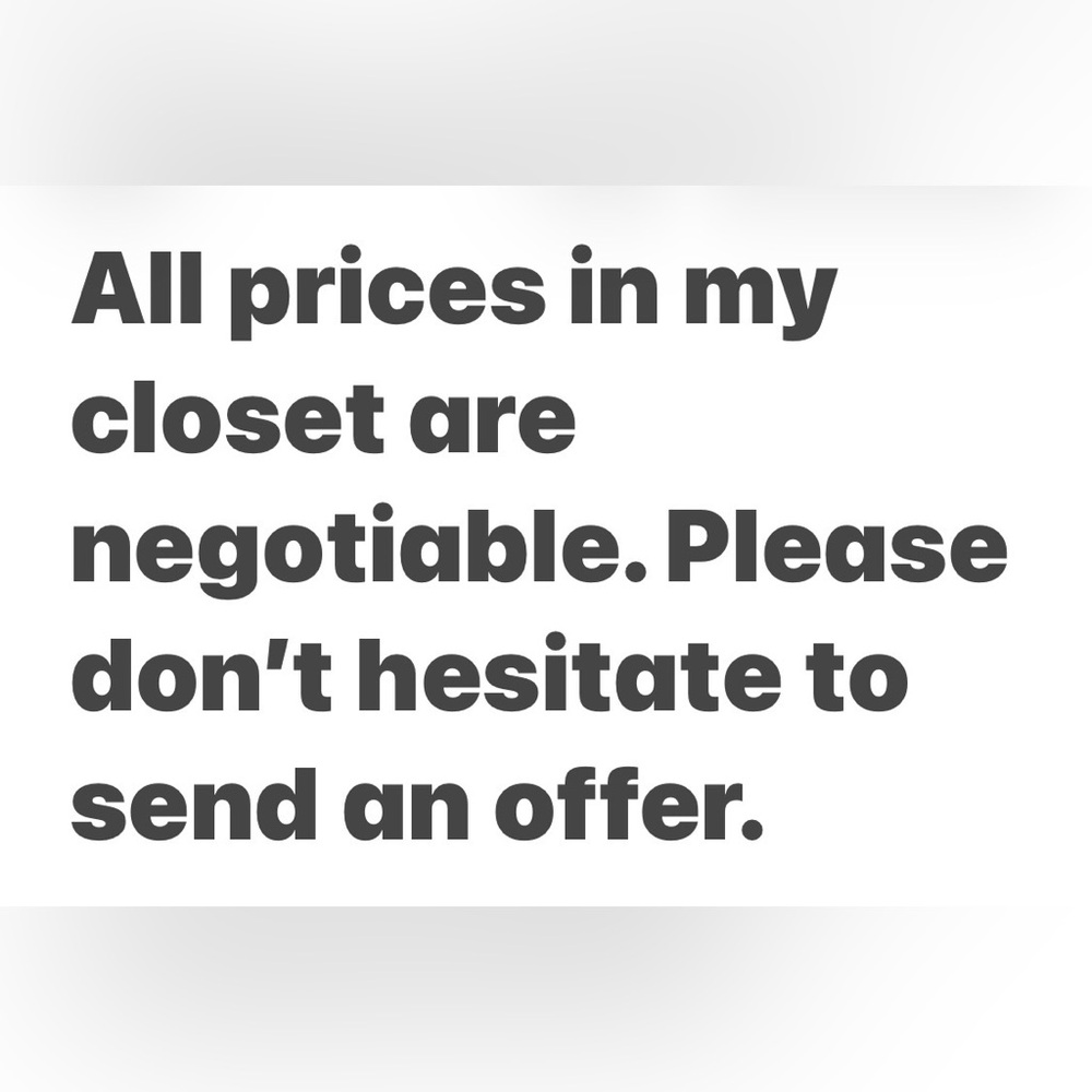 Negotiable‎ Prices Offer
